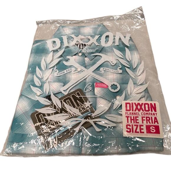 Dixxon Flannel Co Fria Pearl Snap Blue Plaid Shirt Womens Small Western Vixxon - Picture 1 of 6